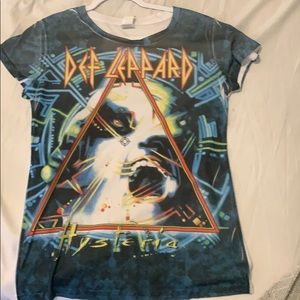 vintage def leapord shirt